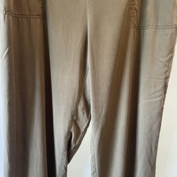 Pure Jill J Jill Size Large Green Elastic Waist Pull-on Casual Pants - Picture 3 of 11